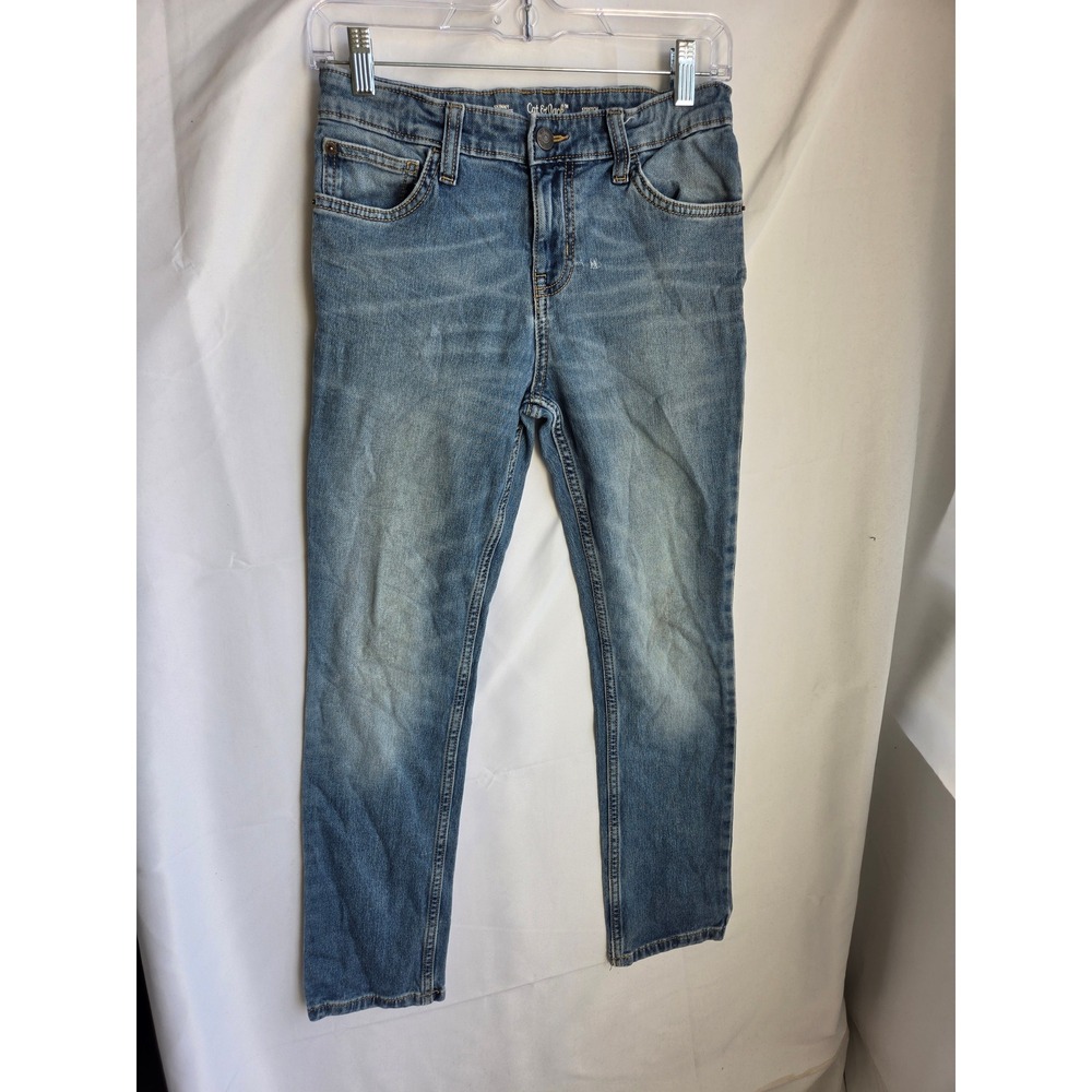 Cat & Jack Skinny Jeans Boys Blue Medium Wash Skinny Mid Rise Tapered